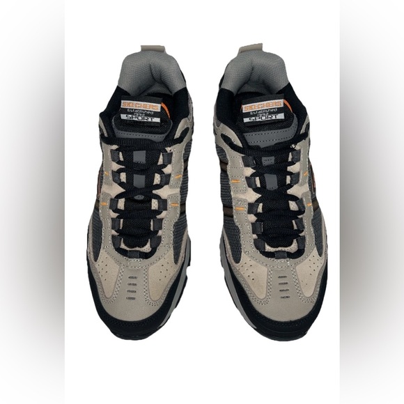 Skechers Sport Vigor NWOB 2.0 Gray & Orange Memory Foam Men’s Size 8 SN51241 - Picture 3 of 10